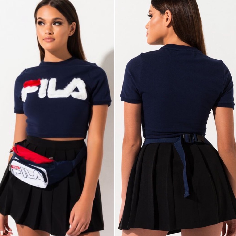 NWT Fila Crop Barbara Tee - S
